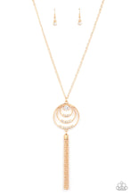 Load image into Gallery viewer, Spiraling Sparkle - Gold Necklace
