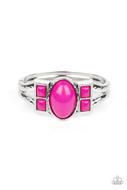 A Touch of Tiki - Pink Bracelet freeshipping - JewLz4u Gemstone Gallery