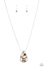 Load image into Gallery viewer, Seasonal Sophistication - Brown (Topaz Rhinestone) Necklace