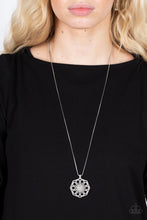 Load image into Gallery viewer, Botanical Bling - White (Rhinestone) Necklace freeshipping - JewLz4u Gemstone Gallery