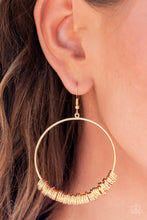Load image into Gallery viewer, Retro Ringleader - Gold Earring (MM-1021) freeshipping - JewLz4u Gemstone Gallery