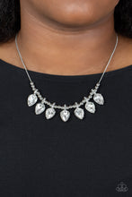 Load image into Gallery viewer, Crown Jewel Couture - White (Rhinestone) Necklace