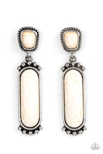 Load image into Gallery viewer, Southern Charm - White (Marble) Post Earrings
