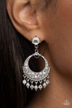 Load image into Gallery viewer, Marrakesh Request - White (Pearl/Rhinestone) Earring