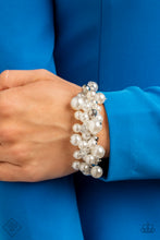 Load image into Gallery viewer, Elegantly Exaggerated - White Bracelet (FFA-0122) freeshipping - JewLz4u Gemstone Gallery