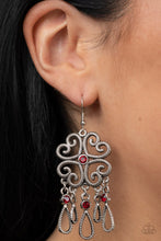 Load image into Gallery viewer, Majestic Makeover - Red Earring
