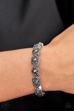 Load image into Gallery viewer, Eye-Opening Opulence - Silver (Hematite Rhinestone) Bracelet (MM-0822)