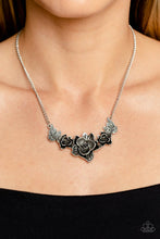 Load image into Gallery viewer, Botanical Breeze - Silver (Hematite Rhinestone) Necklace