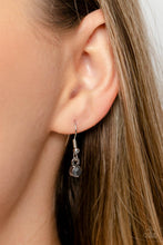 Load image into Gallery viewer, Botanical Breeze - Silver (Hematite Rhinestone) Necklace