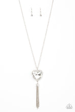 Load image into Gallery viewer, Finding My Forever - White (Heart Rhinestone) Necklace freeshipping - JewLz4u Gemstone Gallery