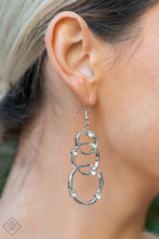 Load image into Gallery viewer, Revolving Radiance - White (Rhinestone) Earring (FFA-0322)