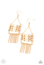 Load image into Gallery viewer, Tribal Tapestry - Gold Earring (SS-0322)