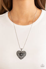 Load image into Gallery viewer, Wholeheartedly Whimsical - Black (Heart) Necklace