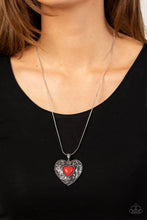Load image into Gallery viewer, Wholeheartedly Whimsical - Red (Heart) Necklace