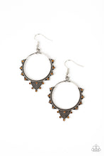 Load image into Gallery viewer, Textured Twinkle - Brown (Topaz) Earring