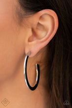 Load image into Gallery viewer, Learning Curve - Silver Hoop Earring (GM-0822)