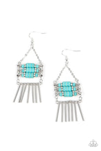 Load image into Gallery viewer, Tribal Tapestry - Blue Earring