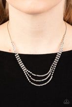 Load image into Gallery viewer, Surreal Sparkle - White (Rhinestone) Necklace