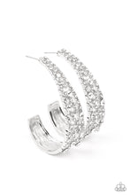 Load image into Gallery viewer, Cold as Ice - White (Rhinestone) Earring