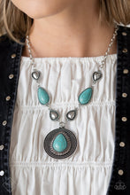 Load image into Gallery viewer, Saguaro Soul Trek - Blue (Turquoise) Necklace (SSF-0422)