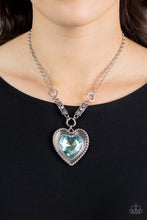 Load image into Gallery viewer, Heart Full of Fabulous - Blue (Heart) Necklace