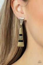 Load image into Gallery viewer, Safari Seeker - Brass (Clip-On) Earring
