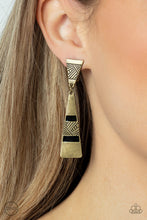 Load image into Gallery viewer, Safari Seeker - Brass (Clip-On) Earring