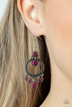 Load image into Gallery viewer, Palace Politics - Pink (Rhinestone) Earrings