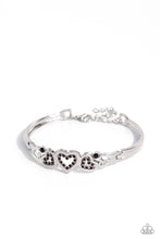 Load image into Gallery viewer, Seriously Smitten - Purple (Heart) Bracelet