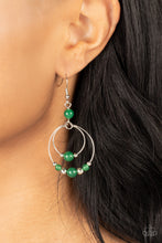 Load image into Gallery viewer, Eco Eden - Green (Jade Stone Bead) Earring