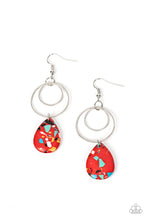 Load image into Gallery viewer, Terrazzo Tempo - Red (Speckled Stone) Earring