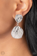 Load image into Gallery viewer, Metro Mermaid - Silver Clip-on Earrings
