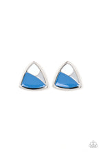 Load image into Gallery viewer, Kaleidoscopic Collision - Blue Post Earring

