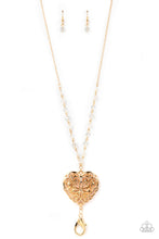 Load image into Gallery viewer, Doting Devotion - Gold Lanyard Necklace