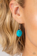Load image into Gallery viewer, Barefoot Beaches - Blue (& White Shell) necklace