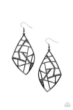 Load image into Gallery viewer, Geo Grid - Black (Gunmetal) Necklace