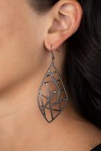 Load image into Gallery viewer, Geo Grid - Black (Gunmetal) Necklace