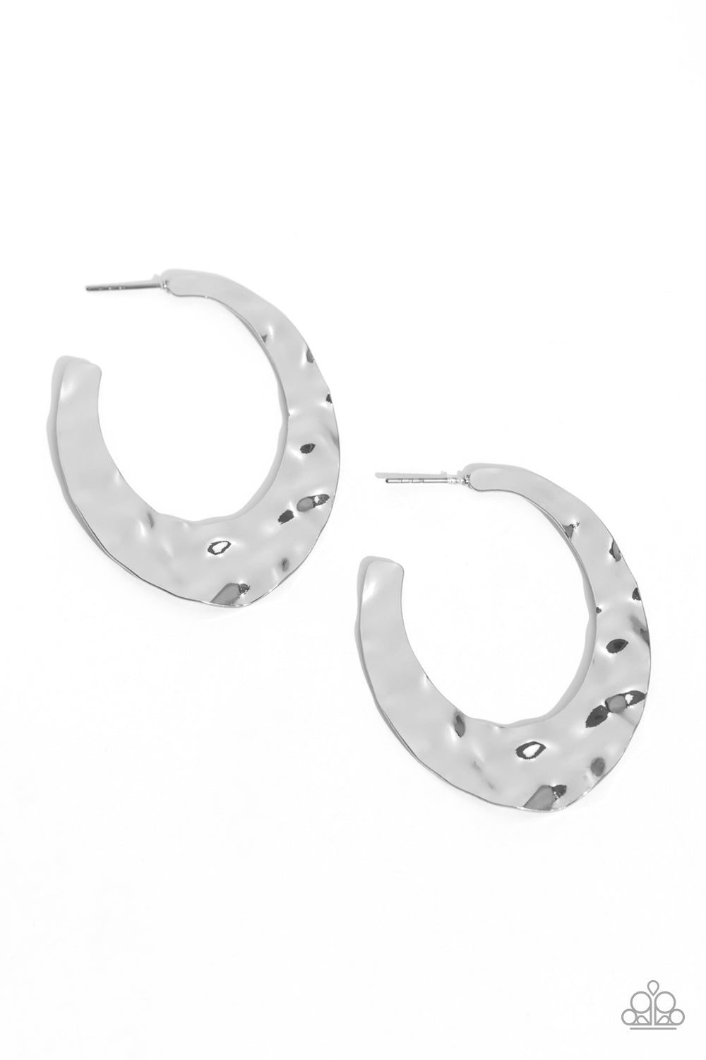 Make a Ripple - Silver Hoop Earring