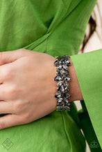 Load image into Gallery viewer, Glacial Gleam - Silver (Smoky Teardrop) Bracelet (MM-0622)