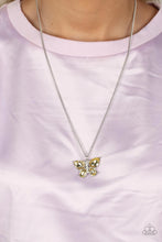 Load image into Gallery viewer, Free-Flying Flutter - Yellow Necklace