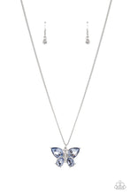 Load image into Gallery viewer, Free-Flying Flutter - Blue (Butterfly) Necklace
