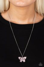 Load image into Gallery viewer, Free-Flying Pink (Butterfly) Necklace