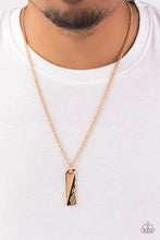 Load image into Gallery viewer, Tag Along - Gold Necklace