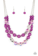 Load image into Gallery viewer, Mere Magic - Purple (Iridescent) Necklace