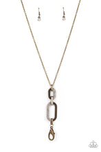 Load image into Gallery viewer, OVAL-Statement of the Year - Brass (Lanyard) Necklace
