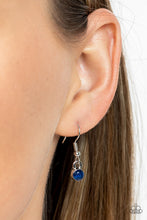 Load image into Gallery viewer, Botanical Ballad - Blue (Rhinestone) Floral Pendant Necklace