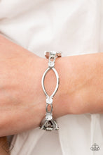 Load image into Gallery viewer, Interwoven Illusion - White (Rhinestone) Bracelet (GM-0622)