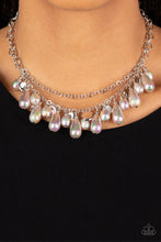 Load image into Gallery viewer, Interstellar Serenity - Silver (Iridescent foil-like) Necklace