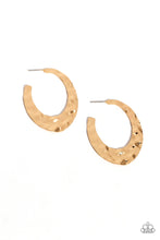 Load image into Gallery viewer, Make a Ripple - Gold Hoop Earring
