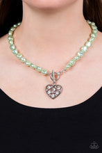 Load image into Gallery viewer, Color Me Smitten - Green (Heart) Necklace